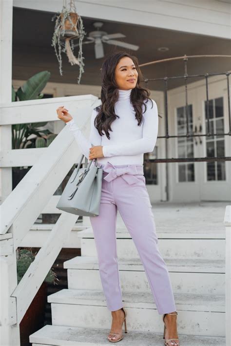 How To Style Lavender Pants For Spring Color And Chic