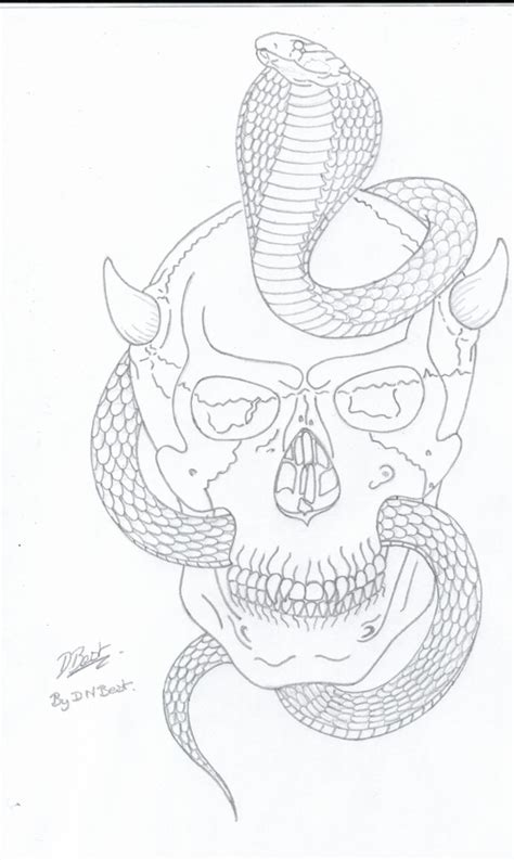 Skull And Snake By Bestygoth On Deviantart
