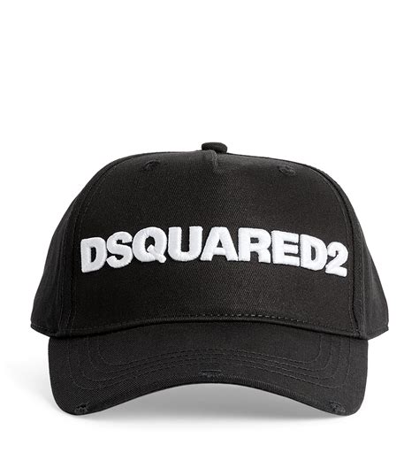mens dsquared2 black logo baseball cap harrods uk