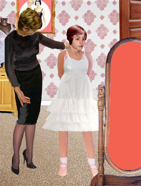 Dressed In A Pretty Slip Girls Petticoat Brolita Mother Images Forced Feminization Comic
