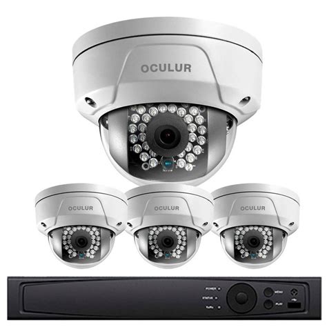 Oculur O4x2dfw4 Wireless Dome Ip Security Camera System 4 Camera