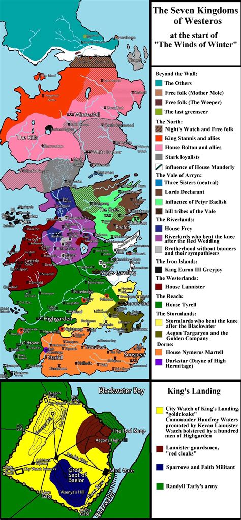 Current Political Map Of Westeros Westeros Map Game Of Thrones Map