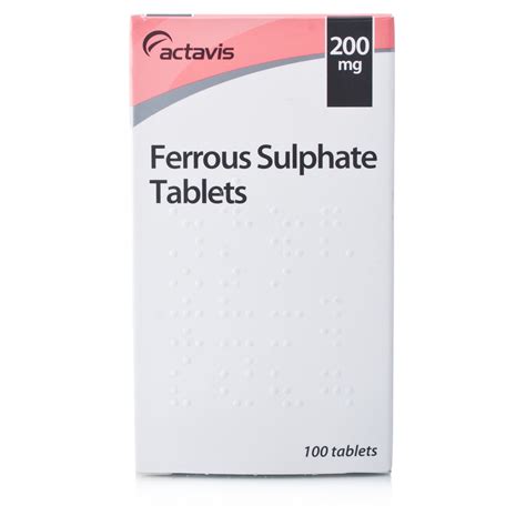 Ferrous Sulphate 200mg Tablets 100 Iron Supplements Chemist Direct