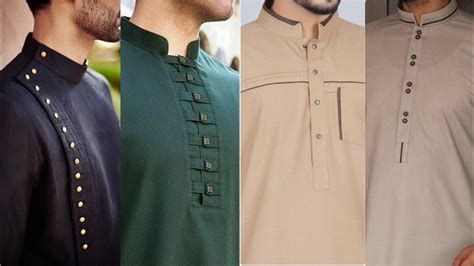 Trendy Gents Kurta Neck Designs 2021gents Collar Neckmen Salwar Kameez Designs Gents Kurta
