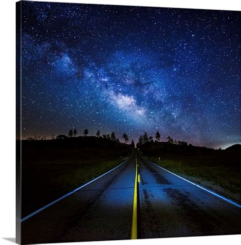Milky Way Highway Photo Canvas Print Great Big Canvas