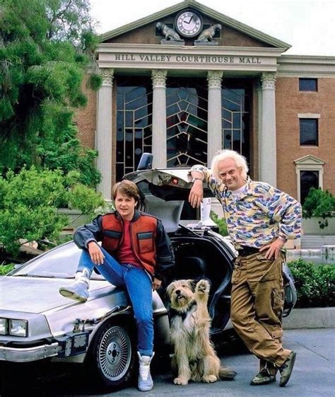Marty Doc And Einstein 1989 History Post Back To The Future The