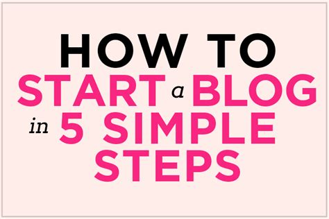How To Start A Blog In 5 Simple Steps