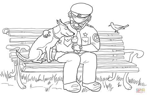 officer buckle sharing icecream with gloria coloring page free printable coloring pages