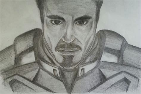 Marvel Tony Stark Drawing Za