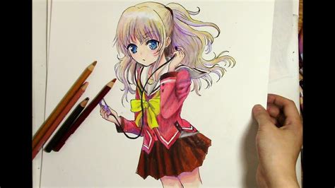 Drawing Nao Tomori From Charlotte Youtube