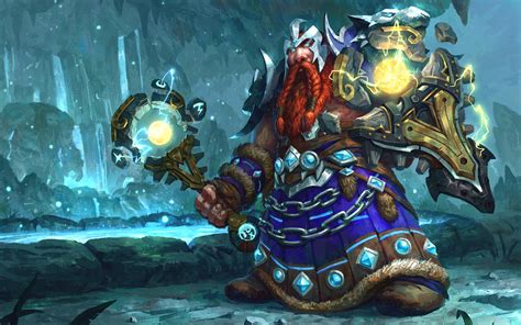 Download Wallpapers Dwarf Shaman Warrior Art World Of