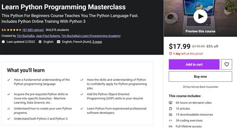 Best And Affordable Python Courses On Udemy