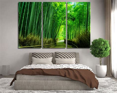 Bamboo Forest Wall Art Bamboo Forest Wall Decor Bamboo Forest Etsy