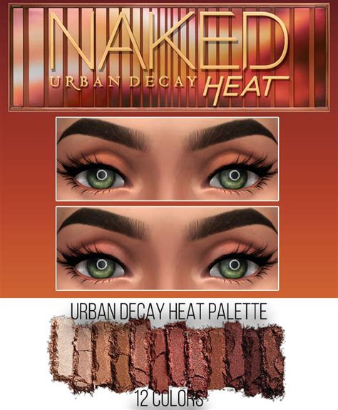 Urban Decay Heat Palette Makeup Cc Sims 4 Cc Makeup Sims