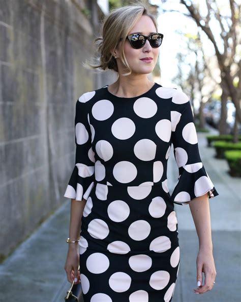 Polka Dot Bell Sleeve Dress Nyc Fashion Fall Fashion Trends Autumn