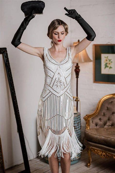 Flapper Gatsby Bertha Robe Prom Fringe Dress 1920s Vintage Etsy