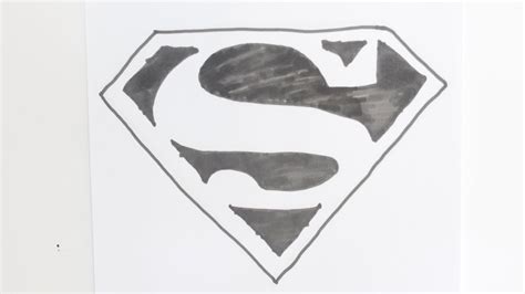 Drawing How To Draw The Superman Logo Step By Step