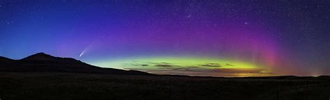 Panorama Of Comet Neowise And Aurora Photograph By Alan Dyer Fine Art