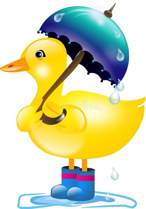 Duck With Umbrella Image