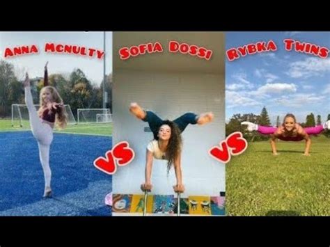 Anna Mcnulty V S Sofie Dossi V S Rybka Twins Fitness TikTokers