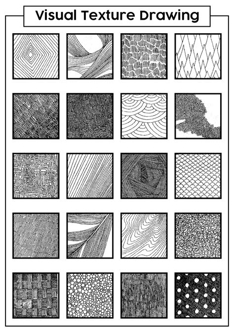 Visual Textures Drawings Texture Drawing Drawing Techniques Drawing