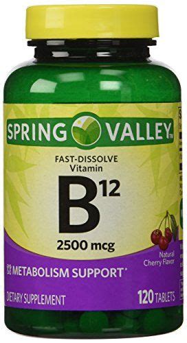 Only 1 In Pack Spring Valley Fast Dissolve Vitamin B12 2500 Mcg