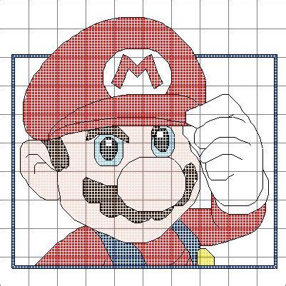61w x 91h design area: Super Mario Cross Stitch Pattern by SynergyStitches on ...