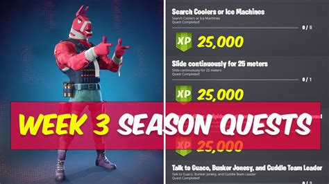 All Fortnite Week 3 Season Quests Challenges Guide Chapter 3 Season