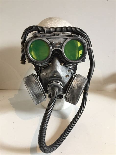 Badass Steampunk Respirator Gas Mask And Goggles Post Apocalyptic