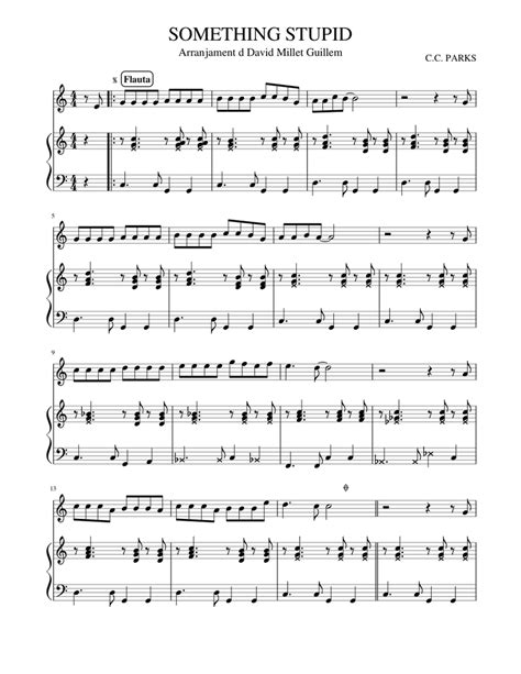 Something Stupid Sheet Music For Piano Vocals Piano Voice