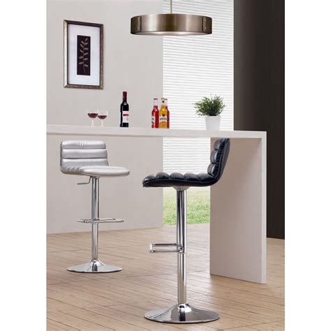 Dcor Design Itro Barstool In Silver Contemporary Bar Table Bar Table