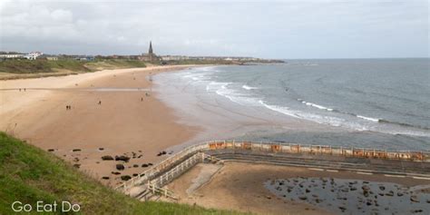 Tynemouth Pool And Longsands Beach Seen From The Upped Deck Of The