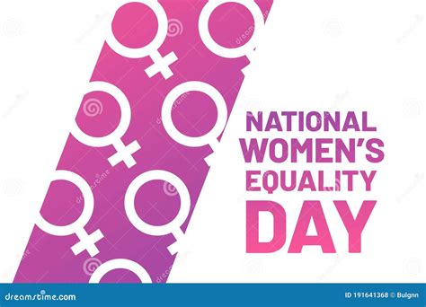 Women`s Equality Day August 26 Holiday Concept Stock Vector Illustration Of Feminist Fight