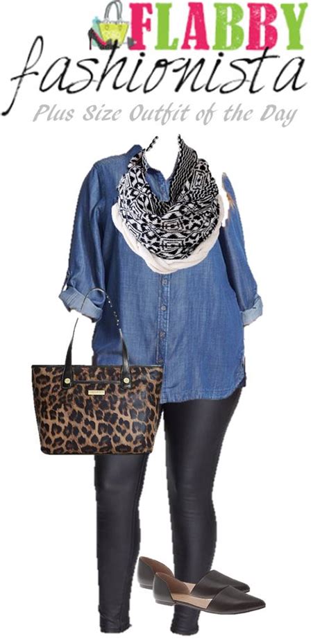 Plus Size Outfit Of The Day Chambray And Skinnies Flabby