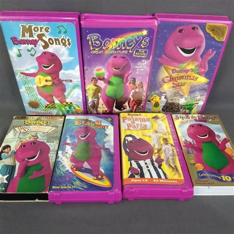 Lot Of 6 Barney Vhs Tapes Barney And Friends Vintage