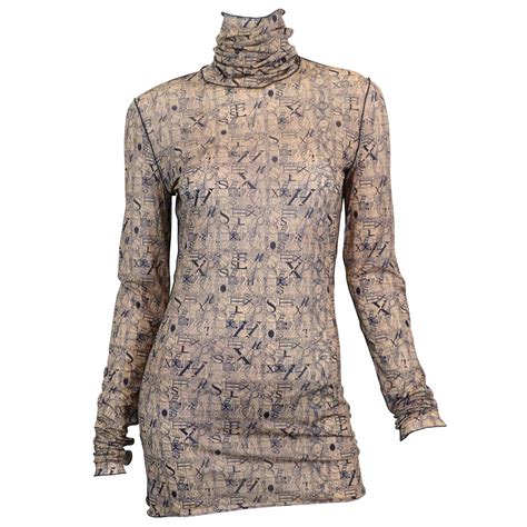 jean paul gaultier vintage mesh faces maxi dress at 1stdibs jean paul gaultier mesh dress