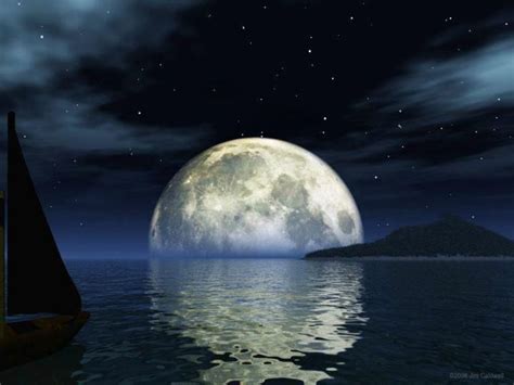 Moon Over Water Moonscape Pinterest Moon Moon Rise And Beautiful