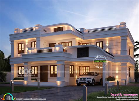 5 Bedroom Grand And Stylish Kerala Home Design Kerala Home Design And