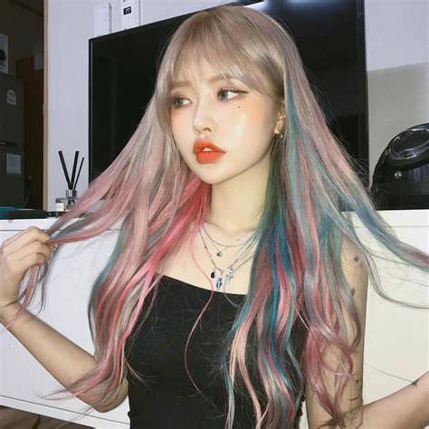 Pin By Rastafixed On Uʟᴢᴢᴀɴɢs Korean Hair Color Ulzzang Girl Dyed Hair