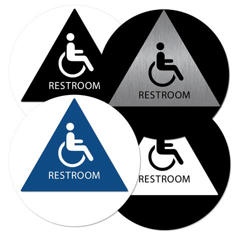 Handicap Unisex Bathroom Door Signs Ca Title 24 Alpha Dog Ada Signs