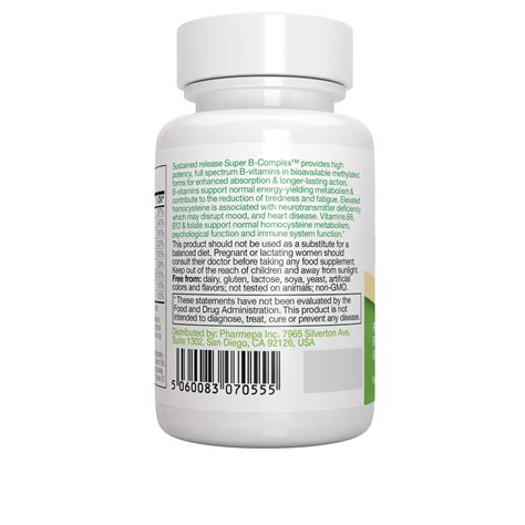 Check spelling or type a new query. Super B-Complex - Methylated B Complex Vitamins, Folate ...