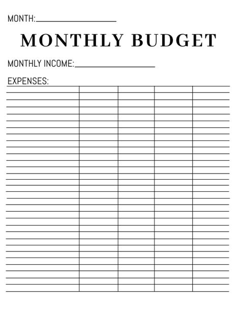 Copy Of Monthly Budget Template Postermywall