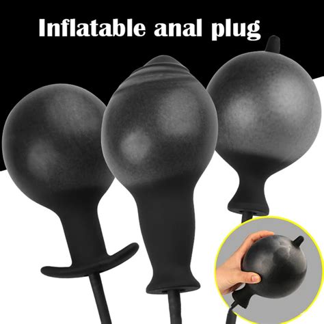 Inflatable Butt Plugs Expandable Anal Dilator Massager Inflate Anal