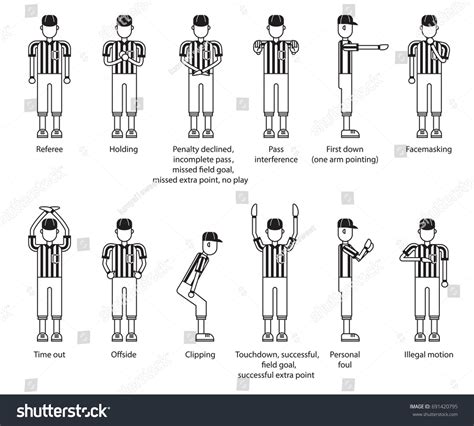 Referee Hand Signals Images Stock Photos And Vectors Shutterstock