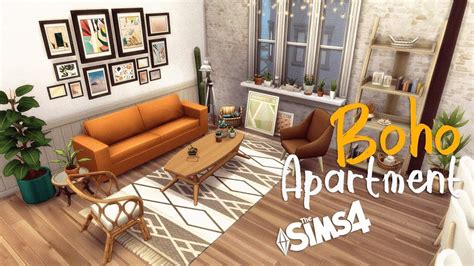 Boho Apartment No Cc Stop Motion Build The Sims 4 Sims House