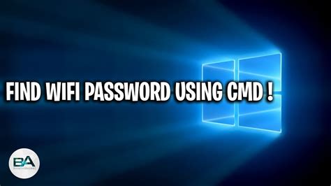 How To Find Wifi Password Using Cmd Youtube