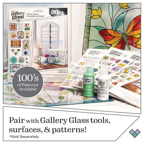 Shop Plaid Gallery Glass Paint Set Top 8 Color Set Gg8set