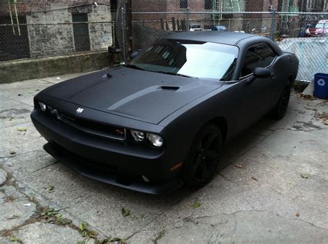 Mat Black Dodge Challenger