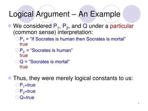 Ppt Logical Argument An Example Powerpoint Presentation Free