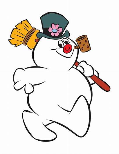 Frosty Snowman Clip Character Project Cartoon Snow